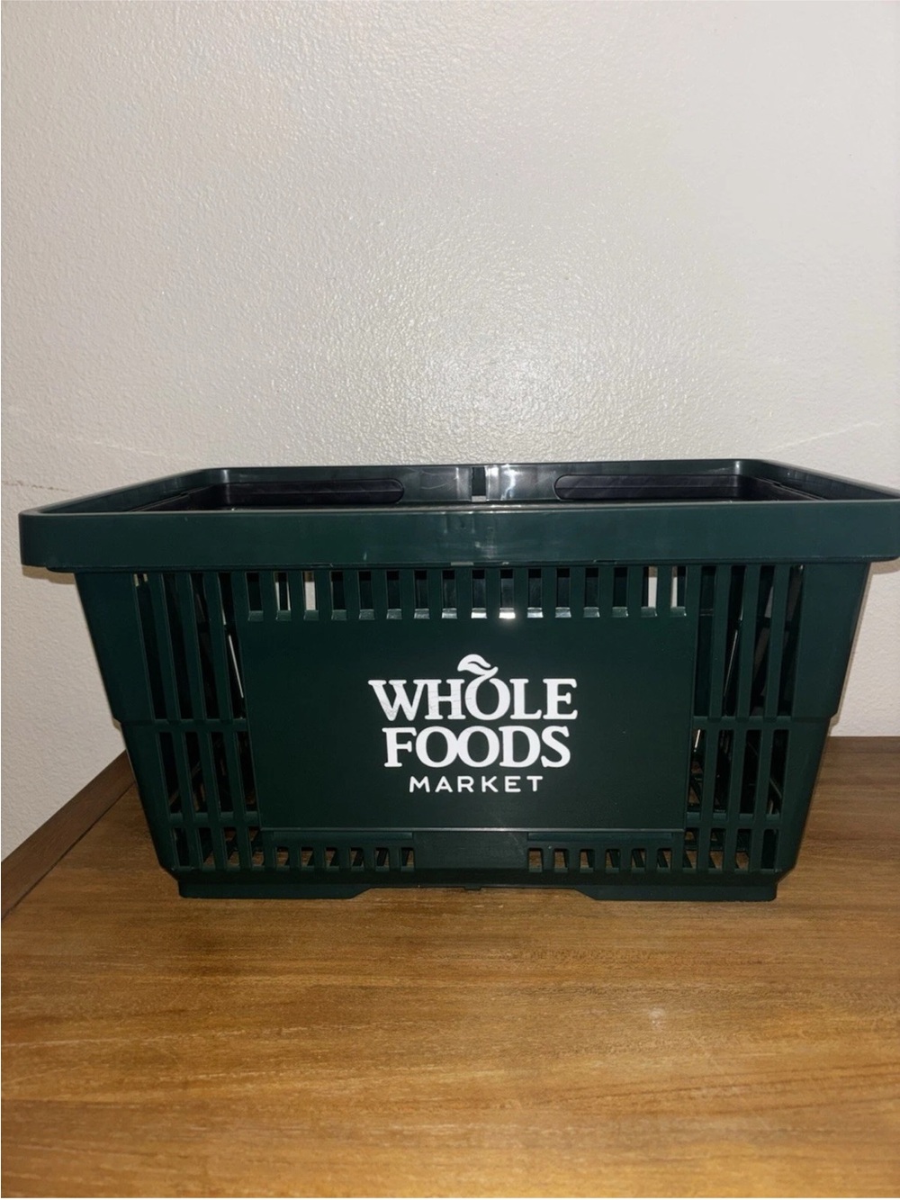 Whole Foods Market Dark Green Shopping Basket